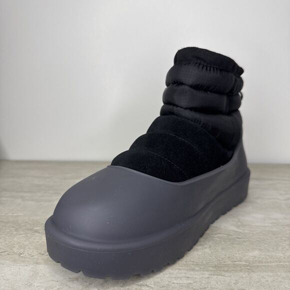 UGG Classic Mini Pull-On Weather Black Suede Sheepskin Boots Men\'s Size 8 main image 7